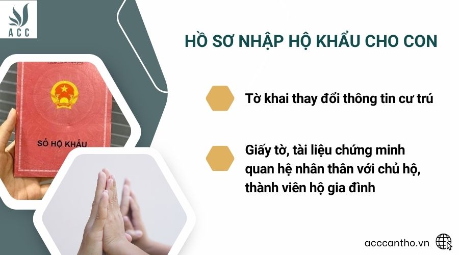 Hồ sơ nhập hộ khẩu cho con