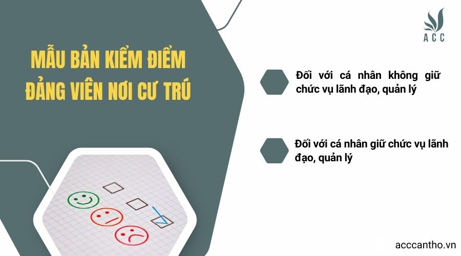 Mẫu bản kiểm điểm đảng viên nơi cư trú