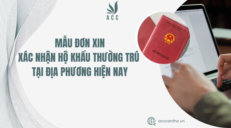 Mẫu đơn xin xác nhận hộ khẩu thường trú tại địa phương hiện nay