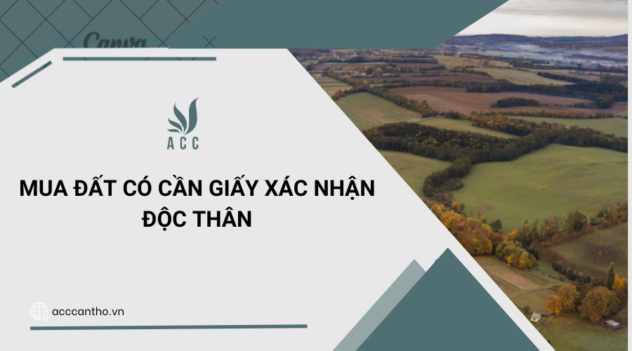 Mua đất có cần giấy xác nhận độc thân