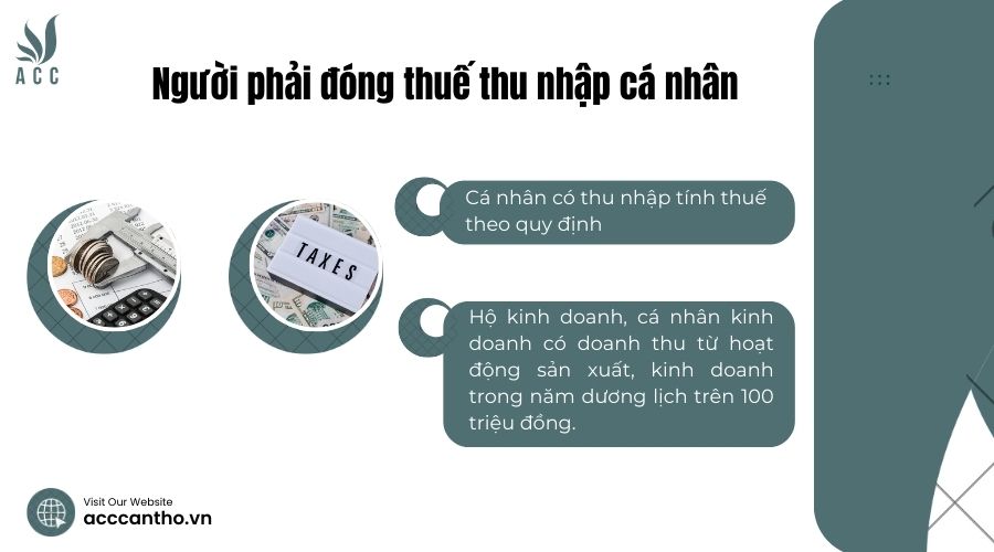 Người phải đóng thuế thu nhập cá nhân
