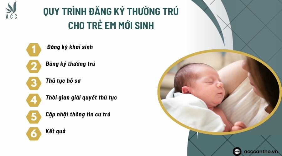 Quy trình đăng ký thường trú cho trẻ em mới sinh