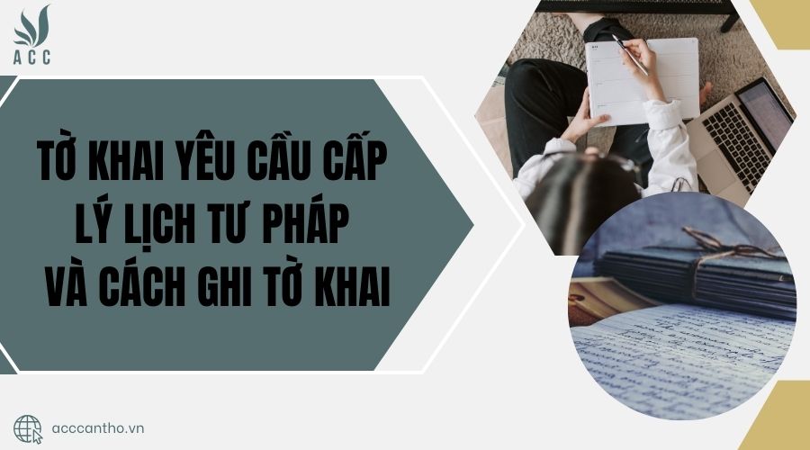 Tờ khai yêu cầu cấp lý lịch tư pháp và cách ghi tờ khai