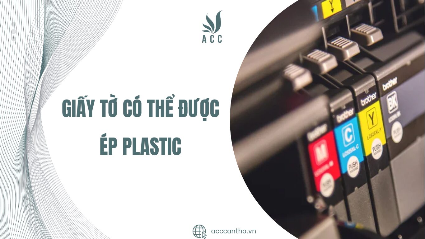 Giấy tờ có thể được ép plastic