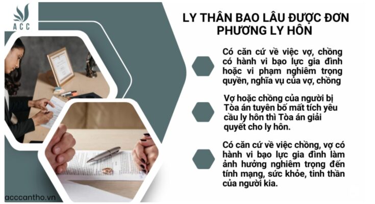 Ly thân bao lâu thì được đơn phương ly hôn?