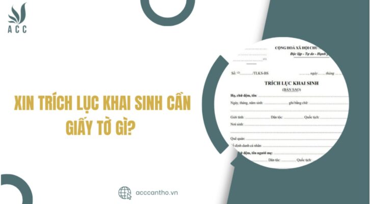 Xin trích lục khai sinh cần giấy tờ gì?