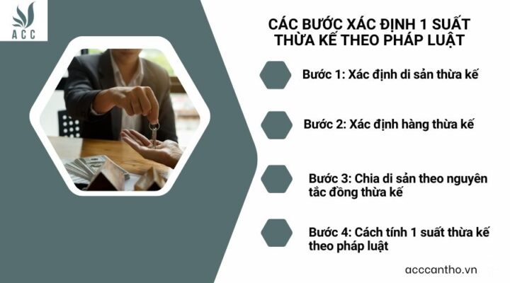 Các bước xác định 1 suất thừa kế theo pháp luật