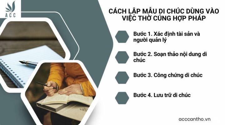 Cách lập mẫu di chúc dùng vào việc thờ cúng hợp pháp
