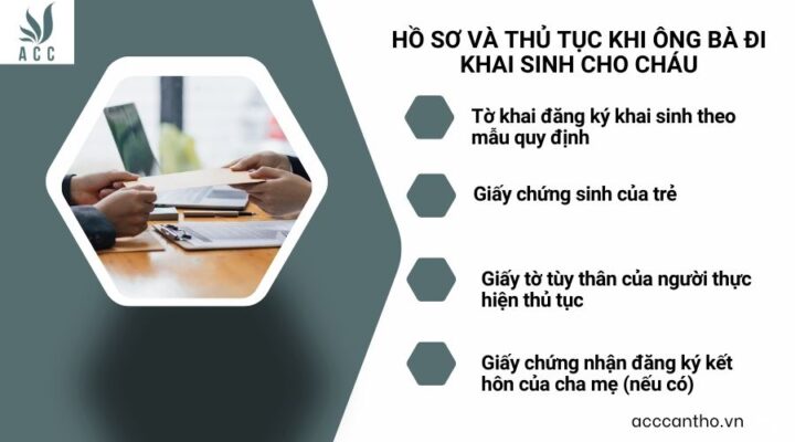 Hồ sơ và thủ tục khi ông bà đi khai sinh cho cháu