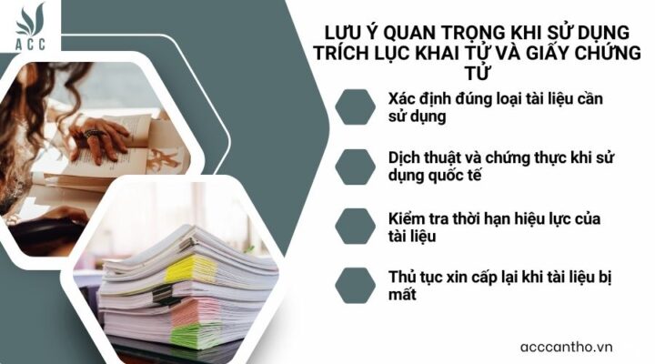 Lưu ý quan trọng khi sử dụng trích lục khai tử và giấy chứng tử