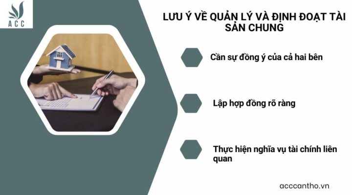 Lưu ý về quản lý và định đoạt tài sản chung