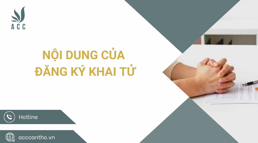 Nội dung của đăng ký khai tử