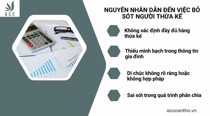 Nguyên nhân dẫn đến việc bỏ sót người thừa kế