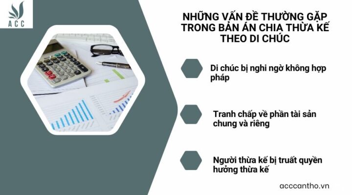 Những vấn đề thường gặp trong bản án chia thừa kế theo di chúc