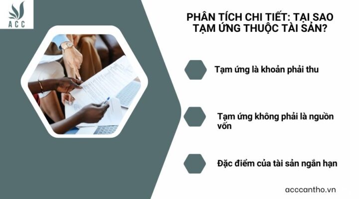 Phân tích chi tiết tại sao tạm ứng thuộc tài sản
