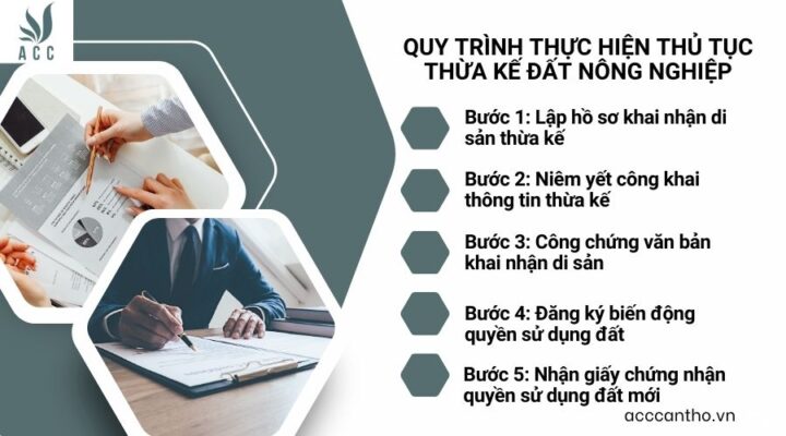 Quy trình thực hiện thủ tục thừa kế đất nông nghiệp