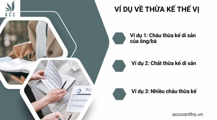 Ví dụ về thừa kế thế vị