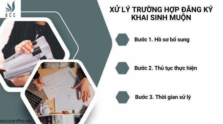 Xử lý trường hợp đăng ký khai sinh muộn