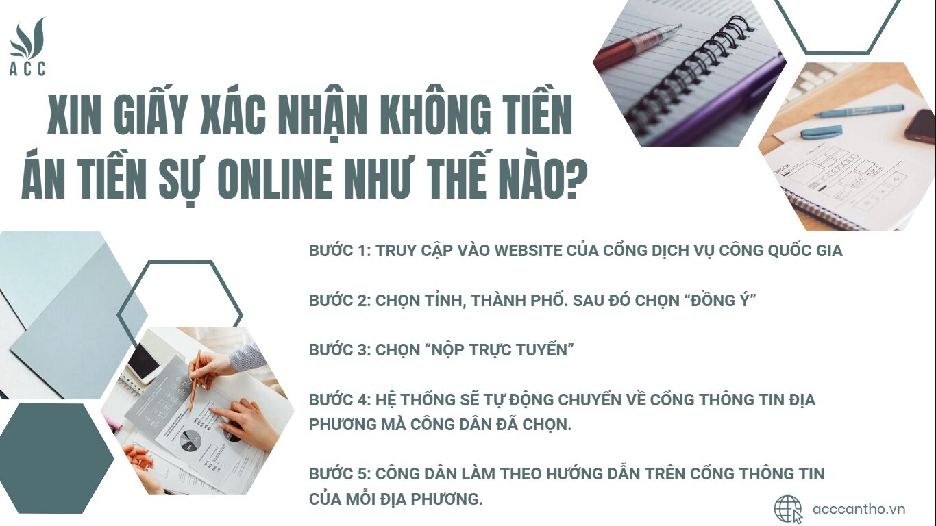Xin giấy xác nhận không tiền án tiền sự online như thế nào?