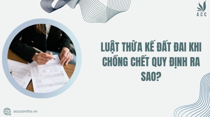 luật thừa kế đất đai khi chồng chết