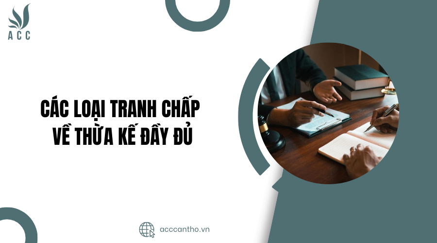 Các loại tranh chấp về thừa kế đầy đủ