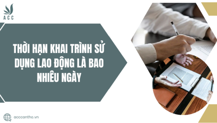 Thời hạn khai trình sử dụng fv88 link là bao nhiêu ngày