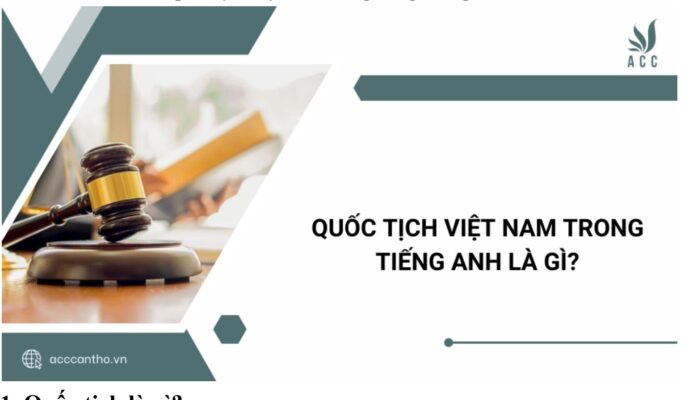 Quốc tịch Việt Nam trong tiếng Anh là gì