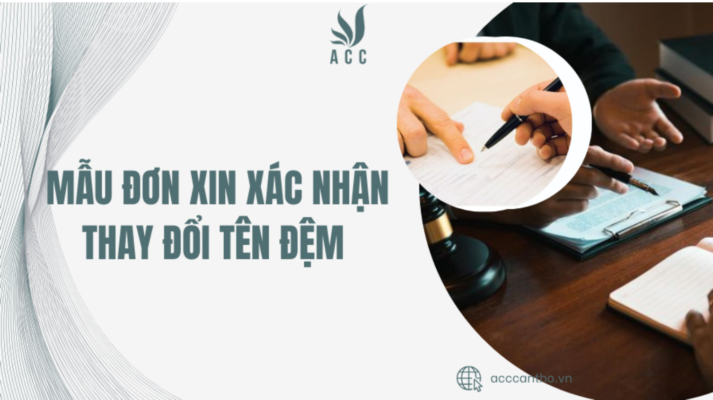 Mẫu đơn xin xác nhận thay đổi tên đệm
