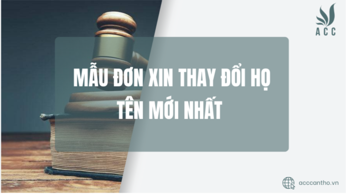 Mẫu đơn xin thay đổi họ tên mới nhất