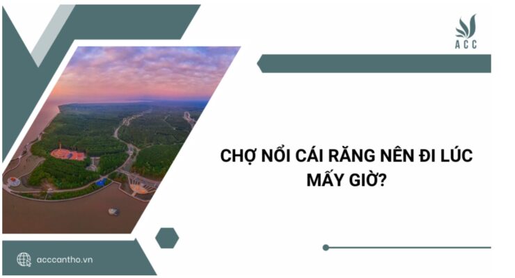 Chợ nổi Cái Răng nên đi lúc mấy giờ