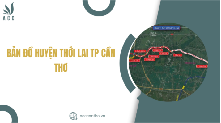 Bản đồ huyện Thới Lai TP Cần Thơ