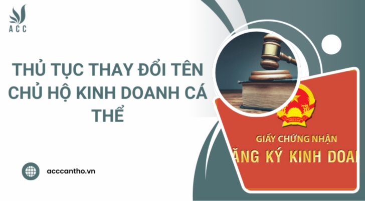 Thủ tục thay đổi tên chủ hộ fv888 cá thể