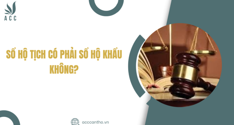 Sổ hộ tịch có phải sổ hộ khẩu không