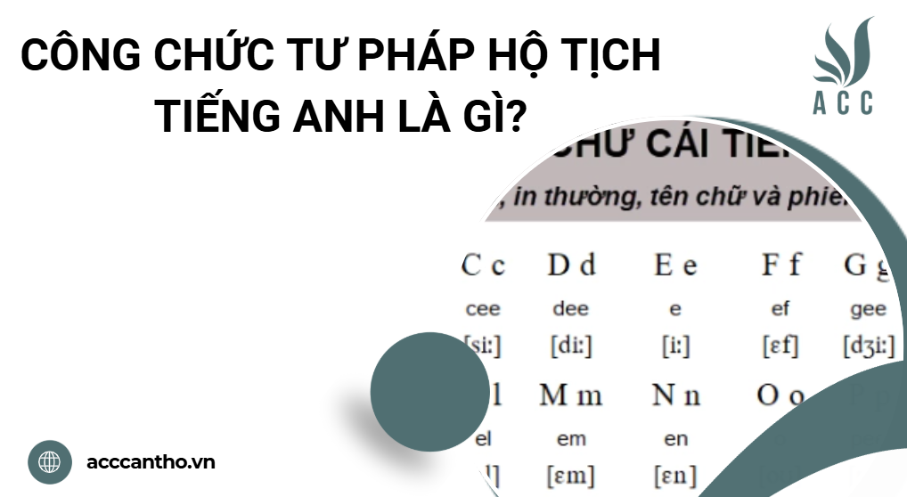 Công chức tư pháp hộ tịch tiếng Anh là gì?
