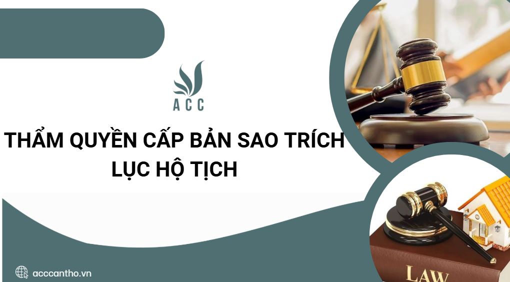 Thẩm quyền cấp bản sao trích lục hộ tịch