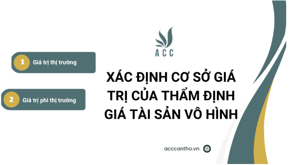 Xác định cơ sở giá trị của thẩm định giá tài sản vô hình