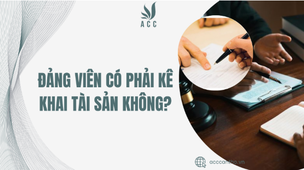 Đảng viên có phải kê khai tài sản không?