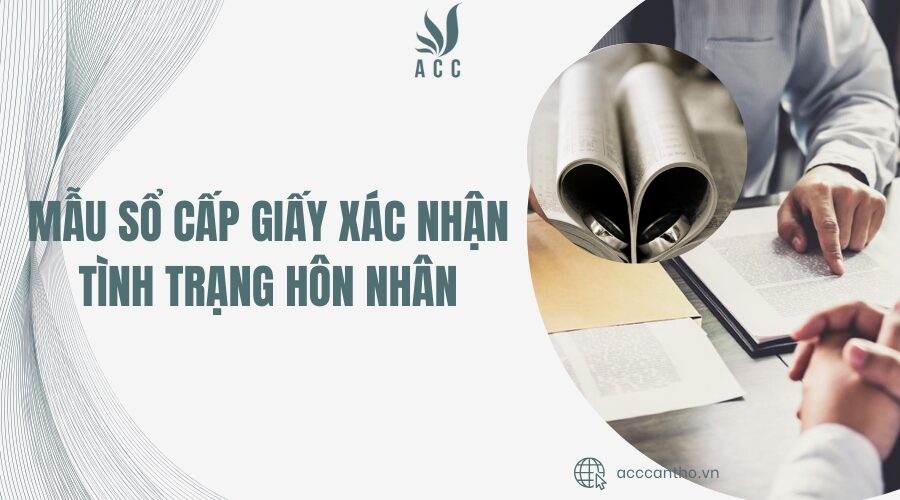 Mẫu sổ cấp giấy xác nhận tình trạng hôn nhân