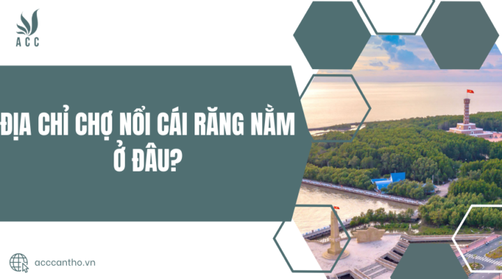 Địa chỉ chợ nổi Cái Răng nằm ở đâu