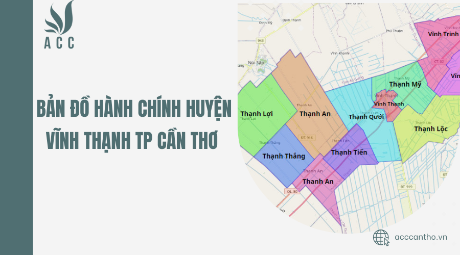 Bản đồ hành chính huyện Vĩnh Thạnh TP Cần Thơ
