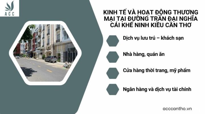 Kinh tế và hoạt động thương mại tại đường Trần Đại Nghĩa Cái Khế Ninh Kiều Cần Thơ