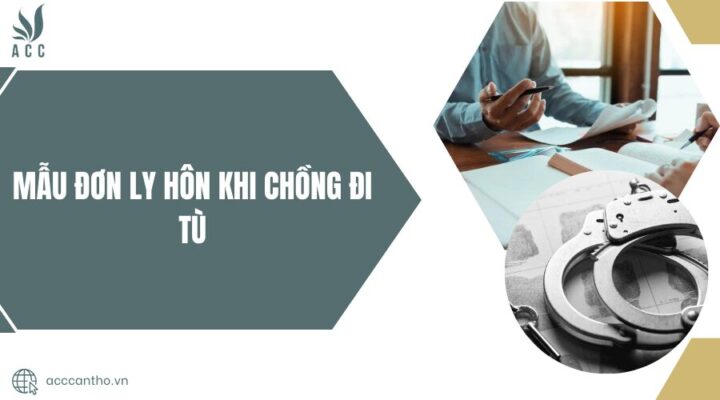 Mẫu đơn ly hôn khi chồng đi tù