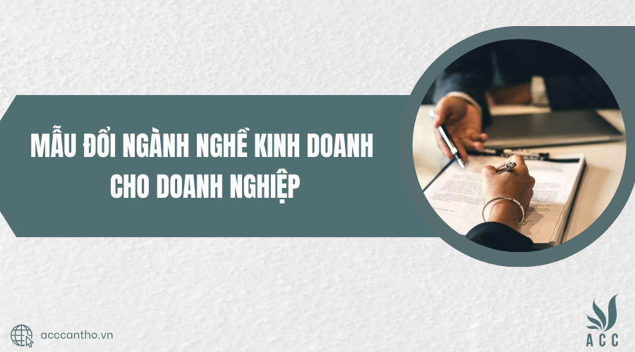 mẫu thông báo thay đổi ngành nghề fv888