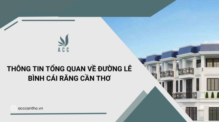 Thông tin tổng quan về đường Lê Bình Cái Răng Cần Thơ