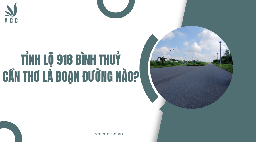 Tỉnh lộ 918 Bình Thuỷ Cần Thơ là đoạn đường nào?