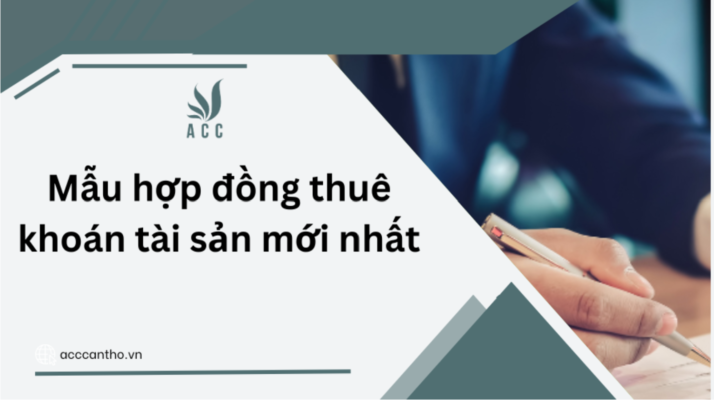 Mẫu hợp đồng thuê khoán tài sản mới nhất