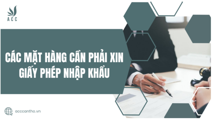 các mặt hàng cần phải xin giấy phép nhập khẩu