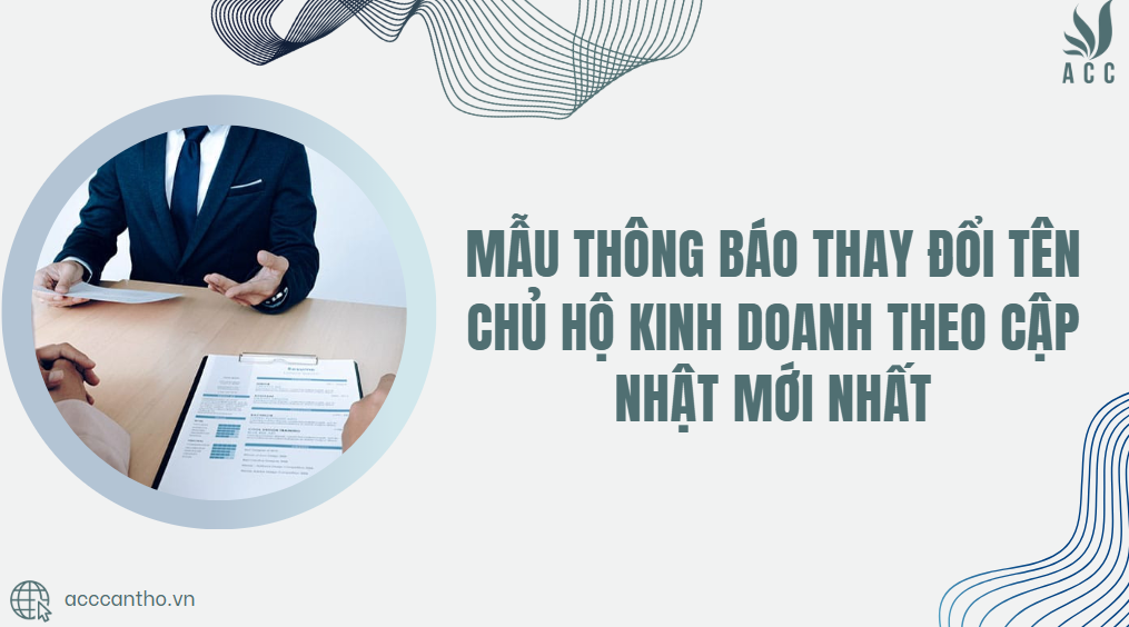 Mẫu thông báo thay đổi tên chủ hộ fv888 theo cập nhật mới nhất