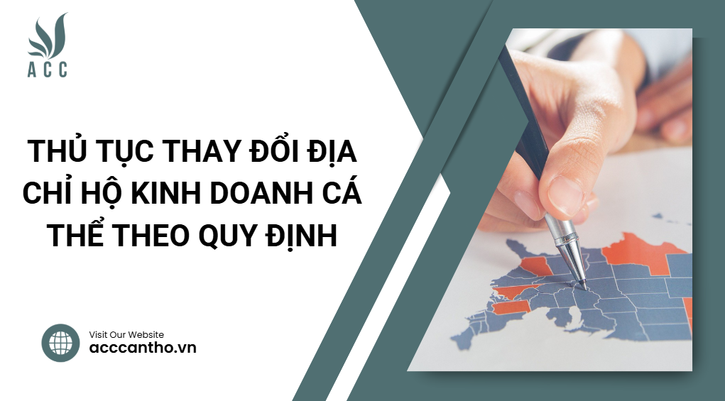 Thủ tục thay đổi địa chỉ hộ fv888 cá thể theo quy định