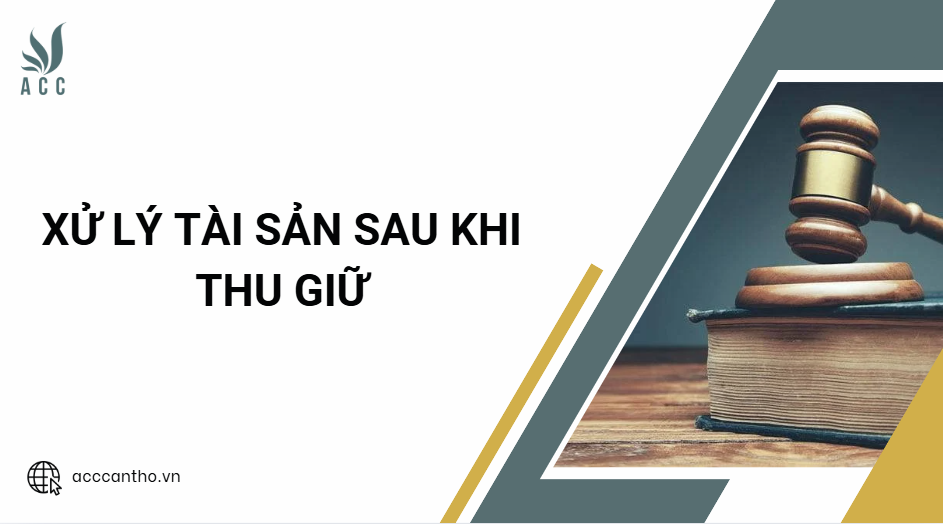 Xử lý tài sản sau khi thu giữ